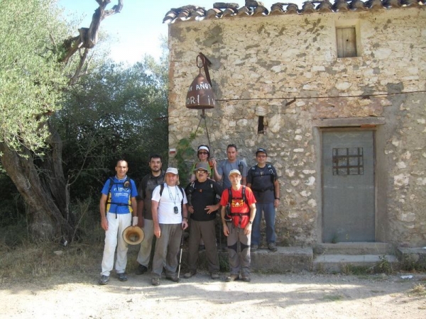 El grupo en el Mas de la campana El grupo en el Mas de la campana